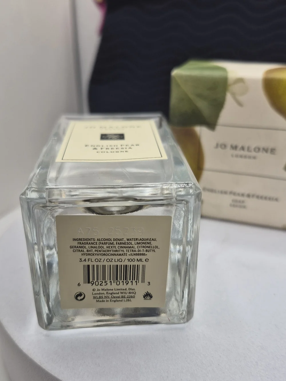 Jo Malone English Pear & Freesia Cologne Soap Gift Set 3 Pc New Authentic